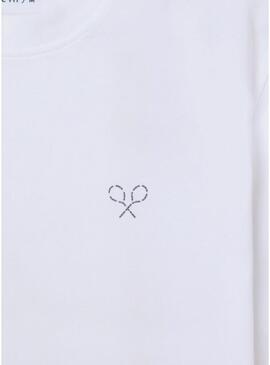 Maglietta Silbon Lettering bianca per uomo