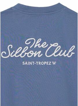 Maglietta Silbon The Club Saint Tropez blu per uomo