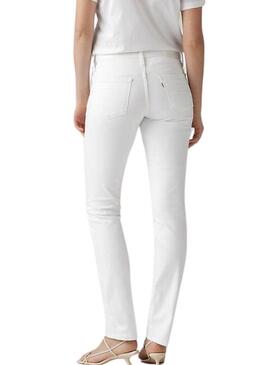 Pantaloni in denim Levis 314 shaping bianchi da donna