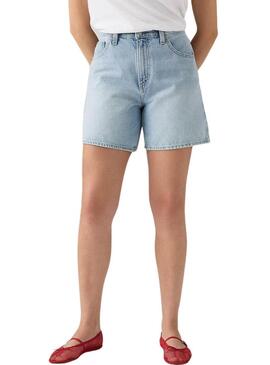 Bermuda di jeans Levis High Baggy per donna
