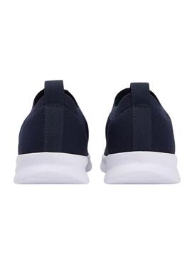 Scarpe da ginnastica Tommy Hilfiger Knitted Runner blu per uomo