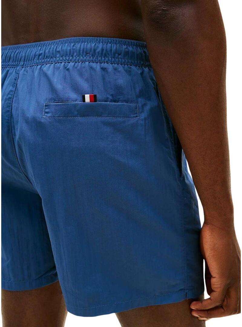 Costume da bagno Tommy Hilfiger con logo blu per uomo.