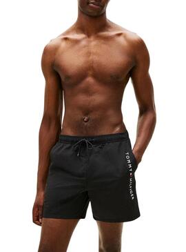 Costume da bagno Tommy Hilfiger con logo nero per uomo