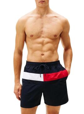 Costume da bagno Tommy Hilfiger Flag blu per uomo