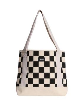 Borsa Vans Pergs bianca e nera per uomo e donna.