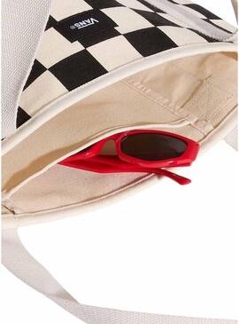 Borsa Vans Pergs bianca e nera per uomo e donna.