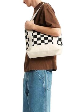 Borsa Vans Pergs bianca e nera per uomo e donna.