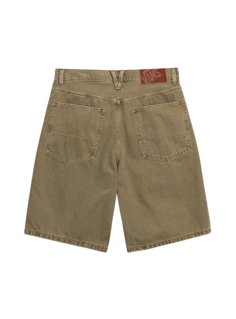 Bermuda in denim verde Vans per uomo.