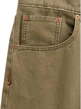 Bermuda in denim verde Vans per uomo.