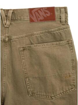 Bermuda in denim verde Vans per uomo.