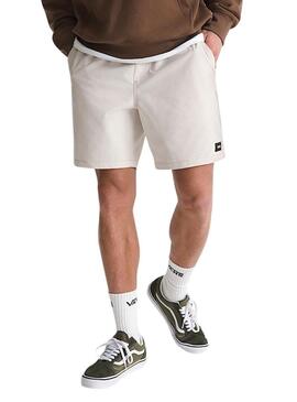 Gamma di Bermuda Vans relaxed beige per uomo.