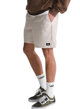 Gamma di Bermuda Vans relaxed beige per uomo.