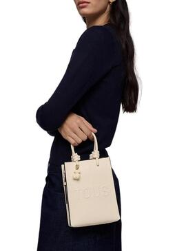 Borsa Tous mini Pop La Rue New beige per donna