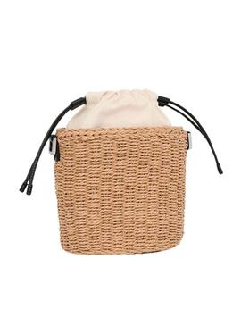 Borsa Tous saca Scoubidou naturale e nera per donna