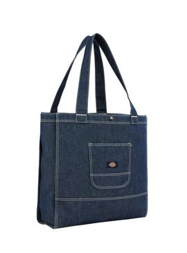 Borsa tote in denim scuro Dickies per donna e uomo