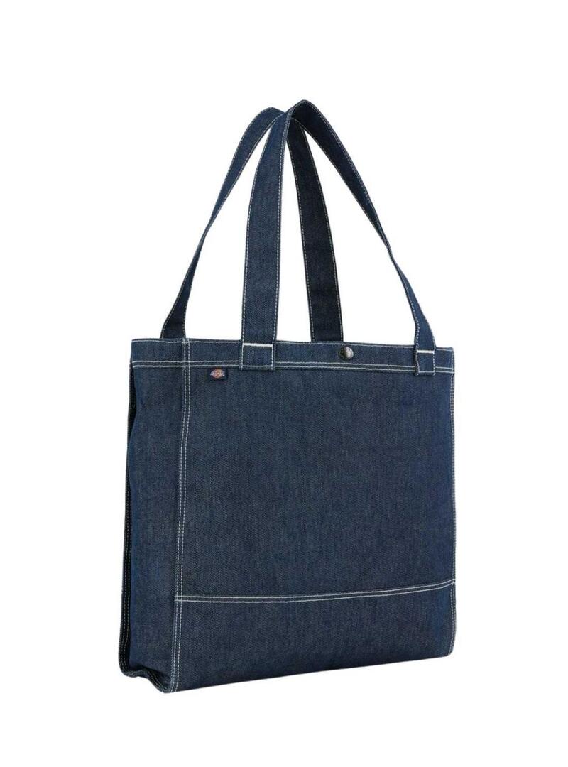 Borsa tote in denim scuro Dickies per donna e uomo