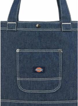Borsa tote in denim scuro Dickies per donna e uomo