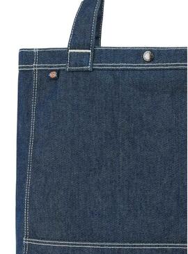 Borsa tote in denim scuro Dickies per donna e uomo