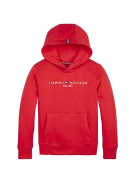 Felpe Tommy Hilfiger Essential H Set Rosso Bambino