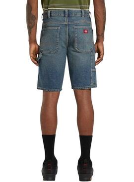 Pantaloni da carpentiere blu Dickies Bermuda per uomini