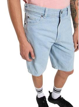 Bermuda Dickies da carpentiere in denim chiaro per uomo.