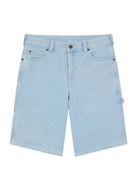 Bermuda Dickies da carpentiere in denim chiaro per uomo.