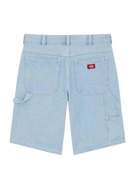 Bermuda Dickies da carpentiere in denim chiaro per uomo.