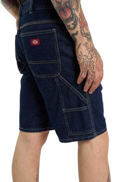 Pantaloni da carpentiere in denim Dickies Bermuda per uomo