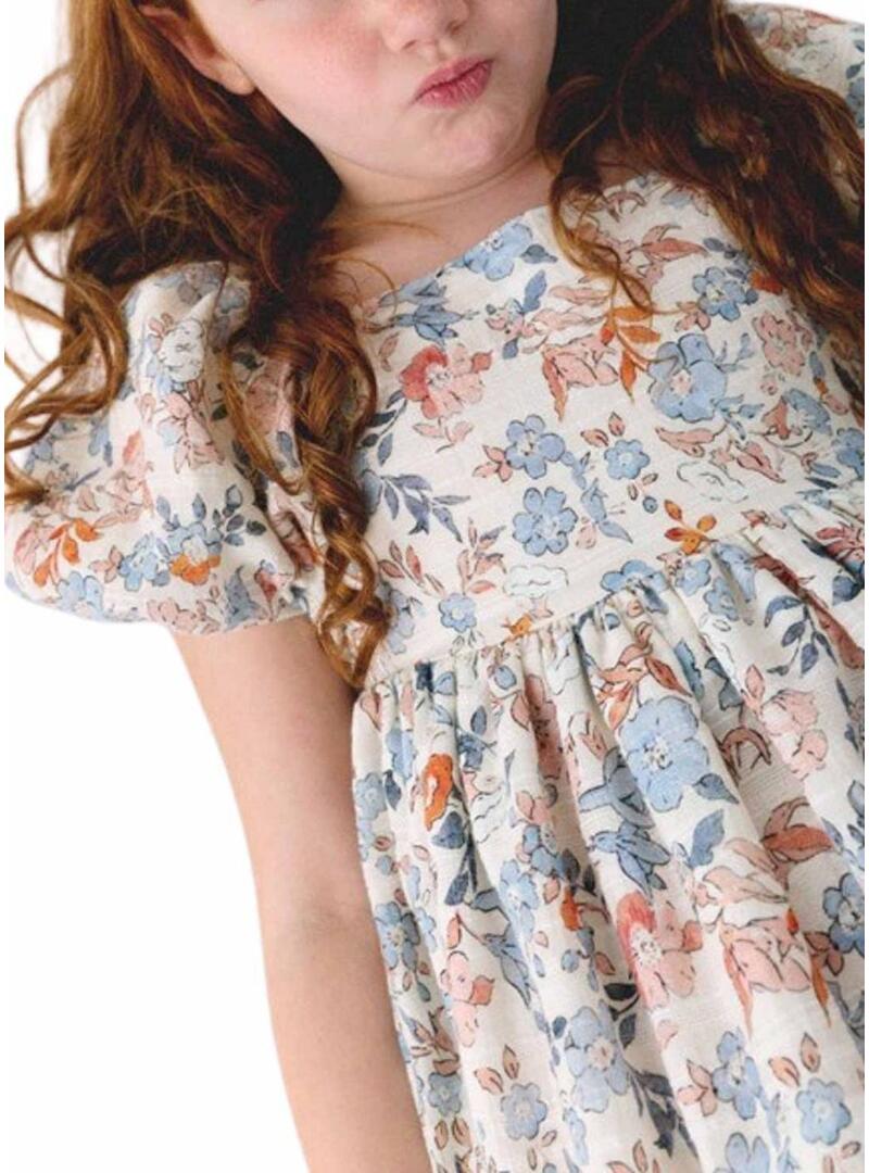 Abito Mayoral stampato floreale multicolore per bambina