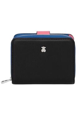 Borsa Tous New Dubai nera in pelle saffiano per donna