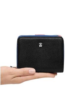 Borsa Tous New Dubai nera in pelle saffiano per donna