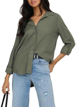 Camicia Only Goa verde per donna