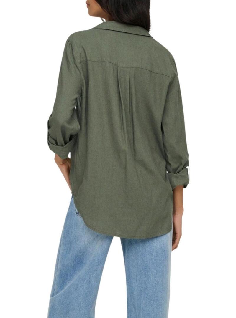Camicia Only Goa verde per donna