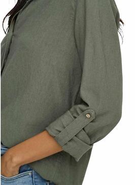 Camicia Only Goa verde per donna