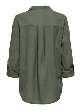 Camicia Only Goa verde per donna
