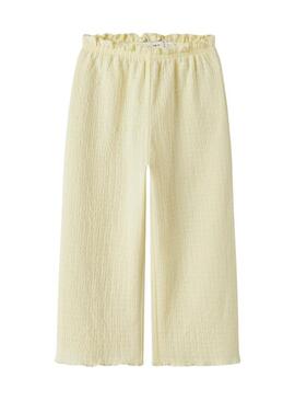 Pantaloni Name It Filura gialli per ragazze