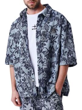 Camicia Project x Paris Jacquard blu per uomo