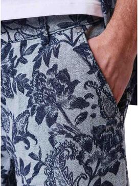 Progetto Bermuda x Paris Jacquard blu per uomo.