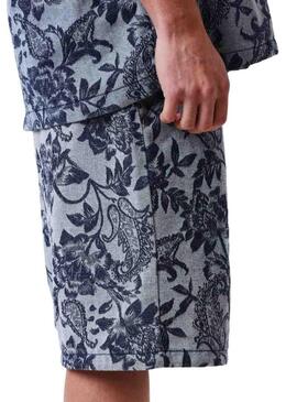 Progetto Bermuda x Paris Jacquard blu per uomo.