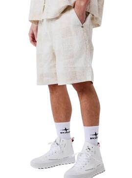 Progetto Bermuda x Paris Jacquard beige per uomo.