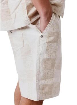 Progetto Bermuda x Paris Jacquard beige per uomo.