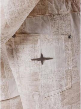 Progetto Bermuda x Paris Jacquard beige per uomo.