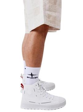 Progetto Bermuda x Paris Jacquard beige per uomo.