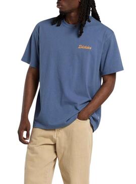Maglietta Dickies Wellsville blu per uomo