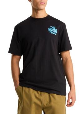 Maglietta The North Face Drip Logo nera per uomo