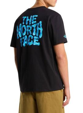 Maglietta The North Face Drip Logo nera per uomo