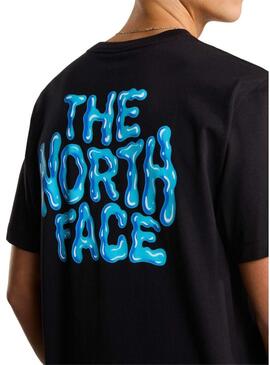 Maglietta The North Face Drip Logo nera per uomo