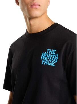 Maglietta The North Face Drip Logo nera per uomo