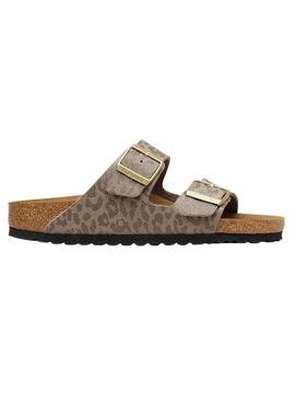 Sandali Birkenstock Arizona Leo beige per donna