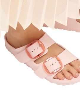 Sandali Birkenstock Arizona Big Buckle Eva rosa per donna.